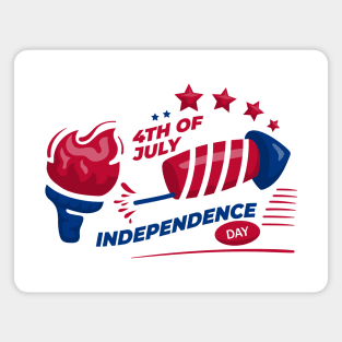 4th of July Patriotic Magnet